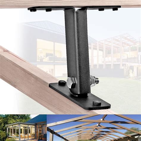 metal roof riser brackets|patio roof mount brackets.